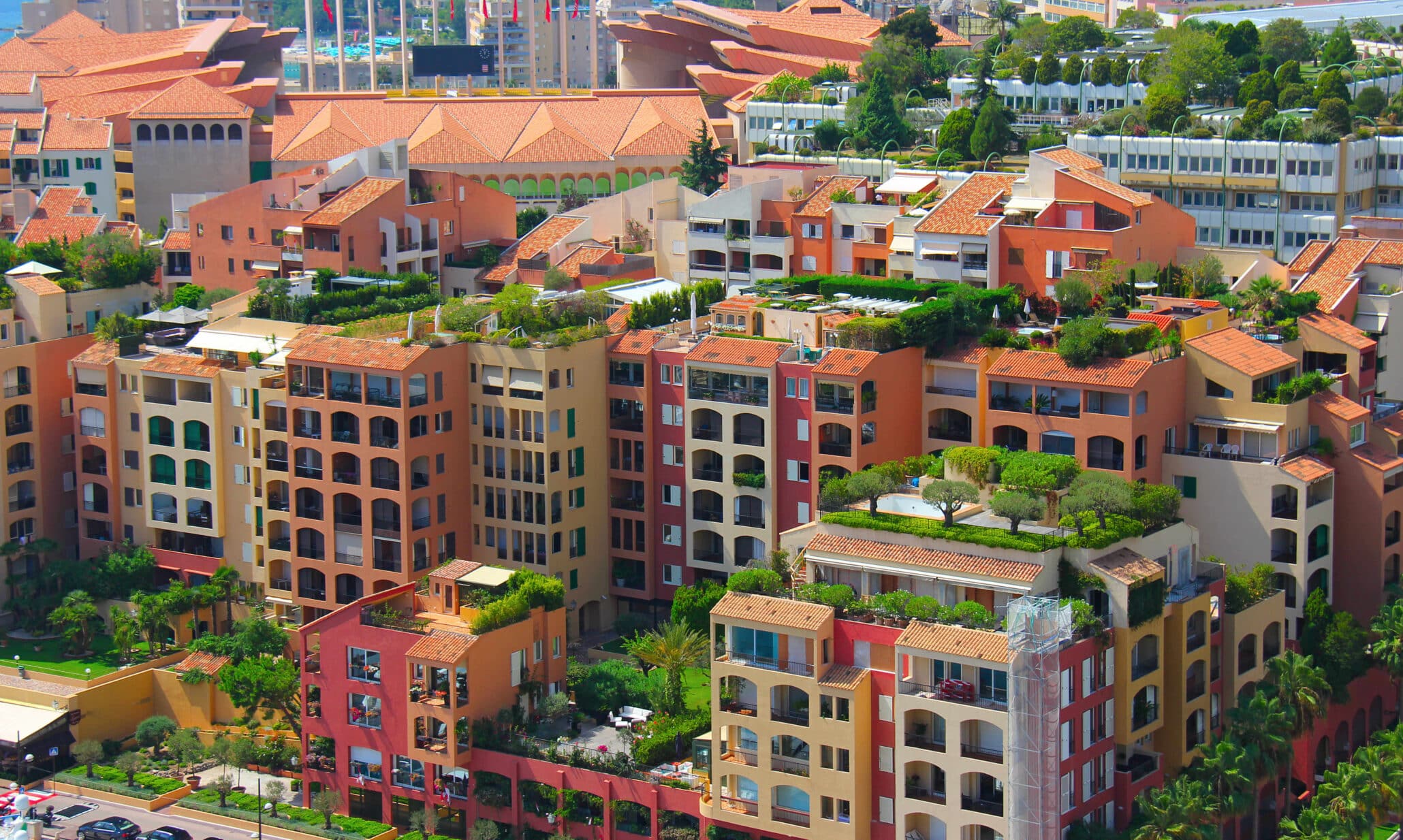 Fontvieille new district of Monaco