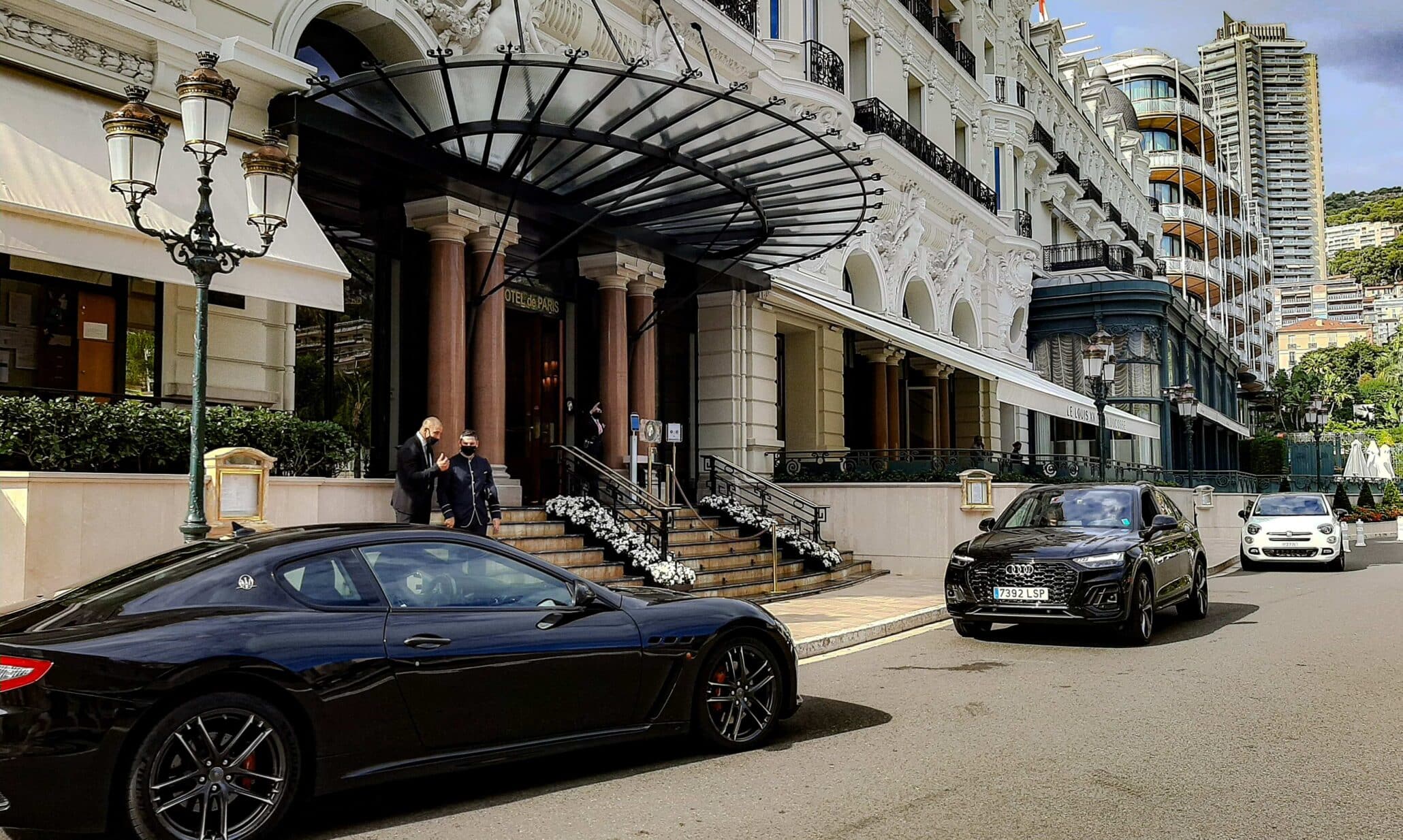 Cars and buildings in Monte Carlo, Monaco